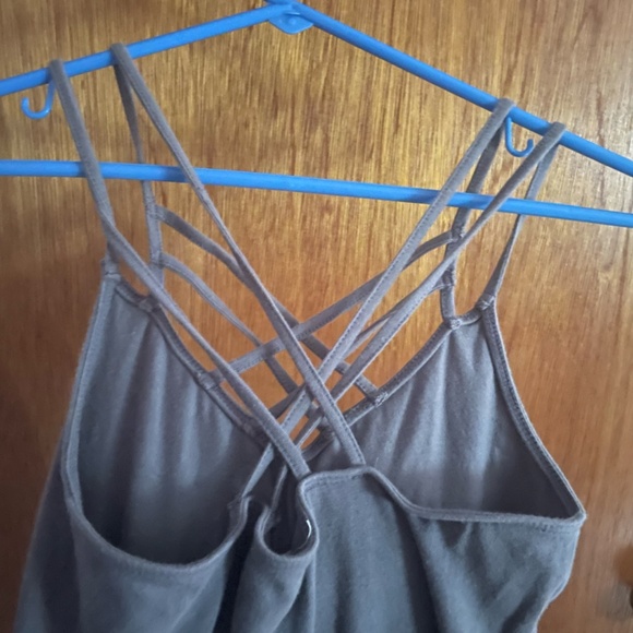 Hollister grey criss-cross strap dress - Picture 2 of 4